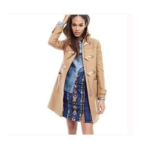 NWT J. Crew Windowpane Jacquard Front Zip Skirt 0P